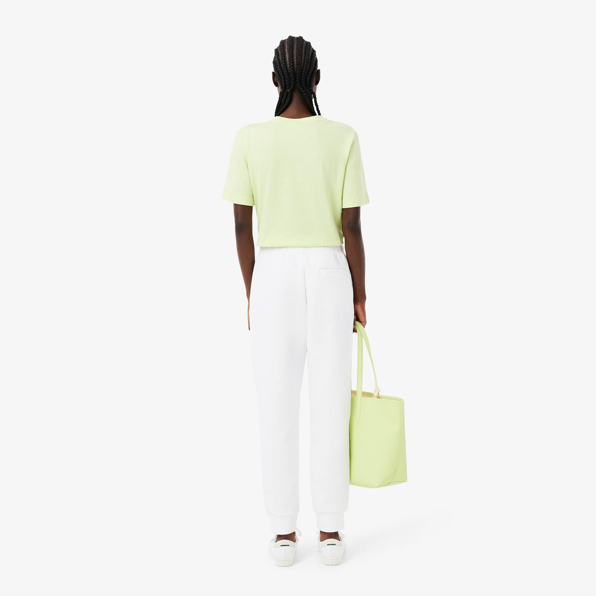 Thumbnail - Lacoste Trainingshose aus doppelseitigem Jersey - Weiß Size 36