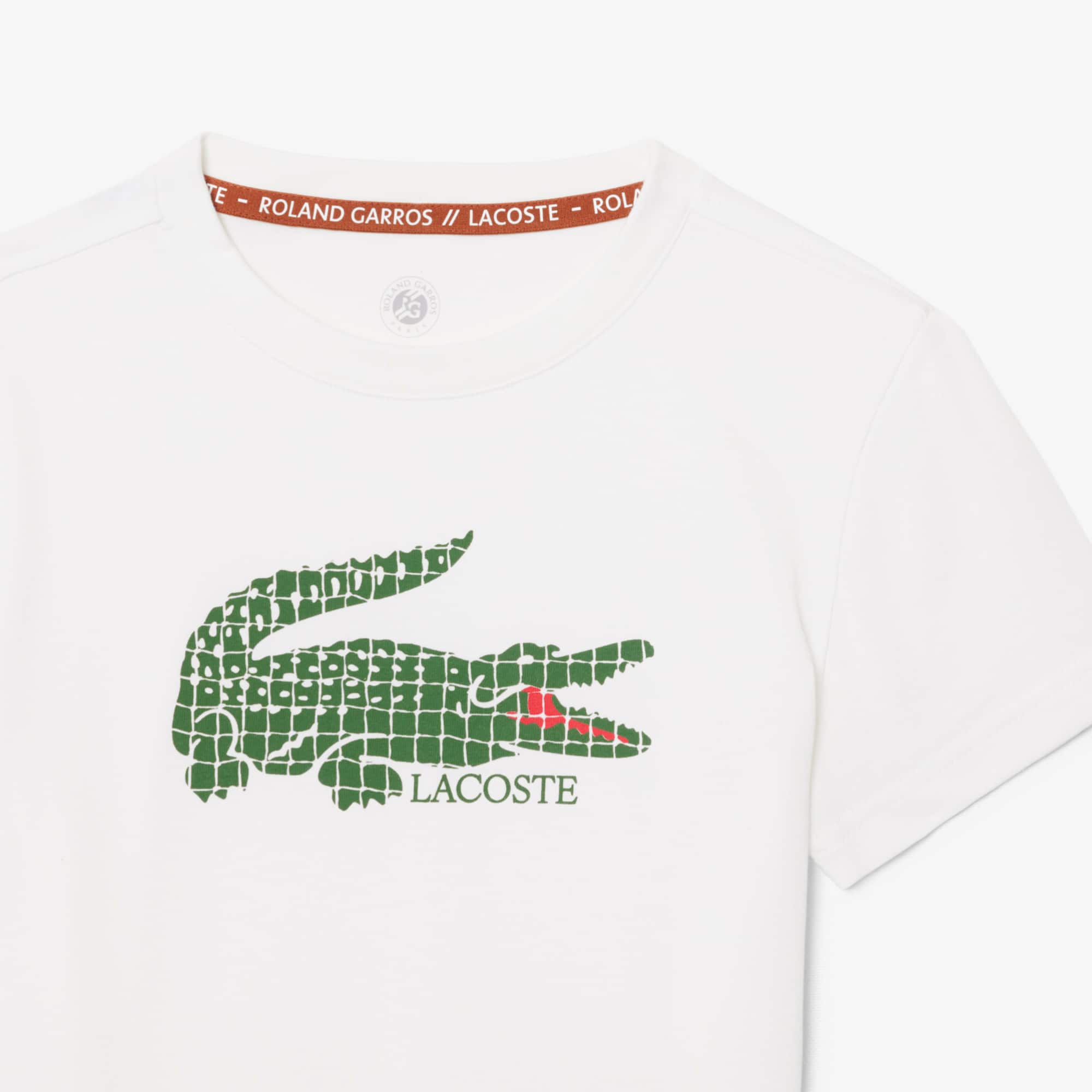 Thumbnail - Lacoste Tennis-T-Shirt Roland-Garros Edition - Weiß Size 9 - 10A