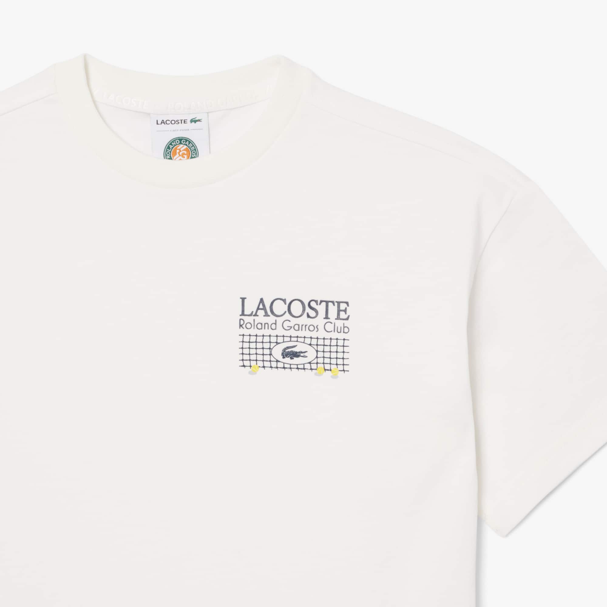 Thumbnail - Lacoste T-Shirt Roland-Garros Edition mit Print - Weiß Size 9 - 10A