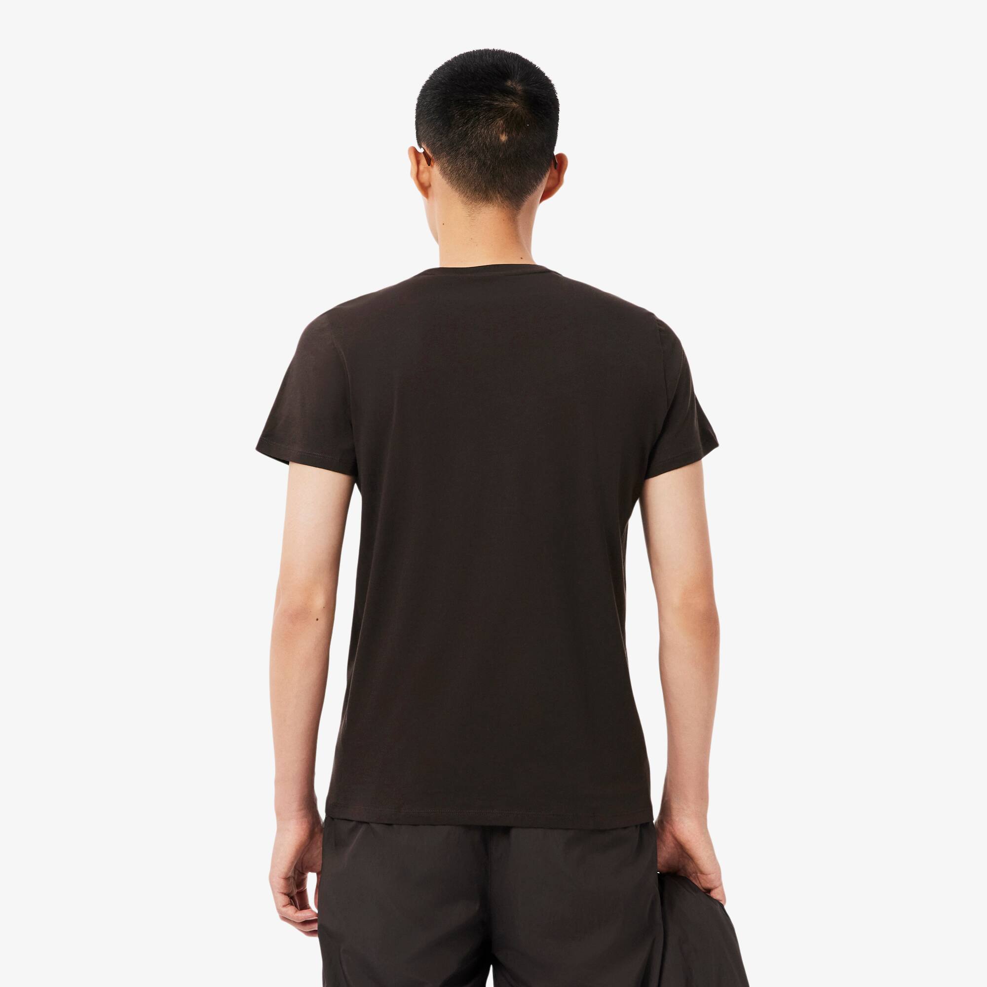 Thumbnail - Lacoste T-Shirt aus Pima-Baumwolle - Braun Size 11 - 6XL