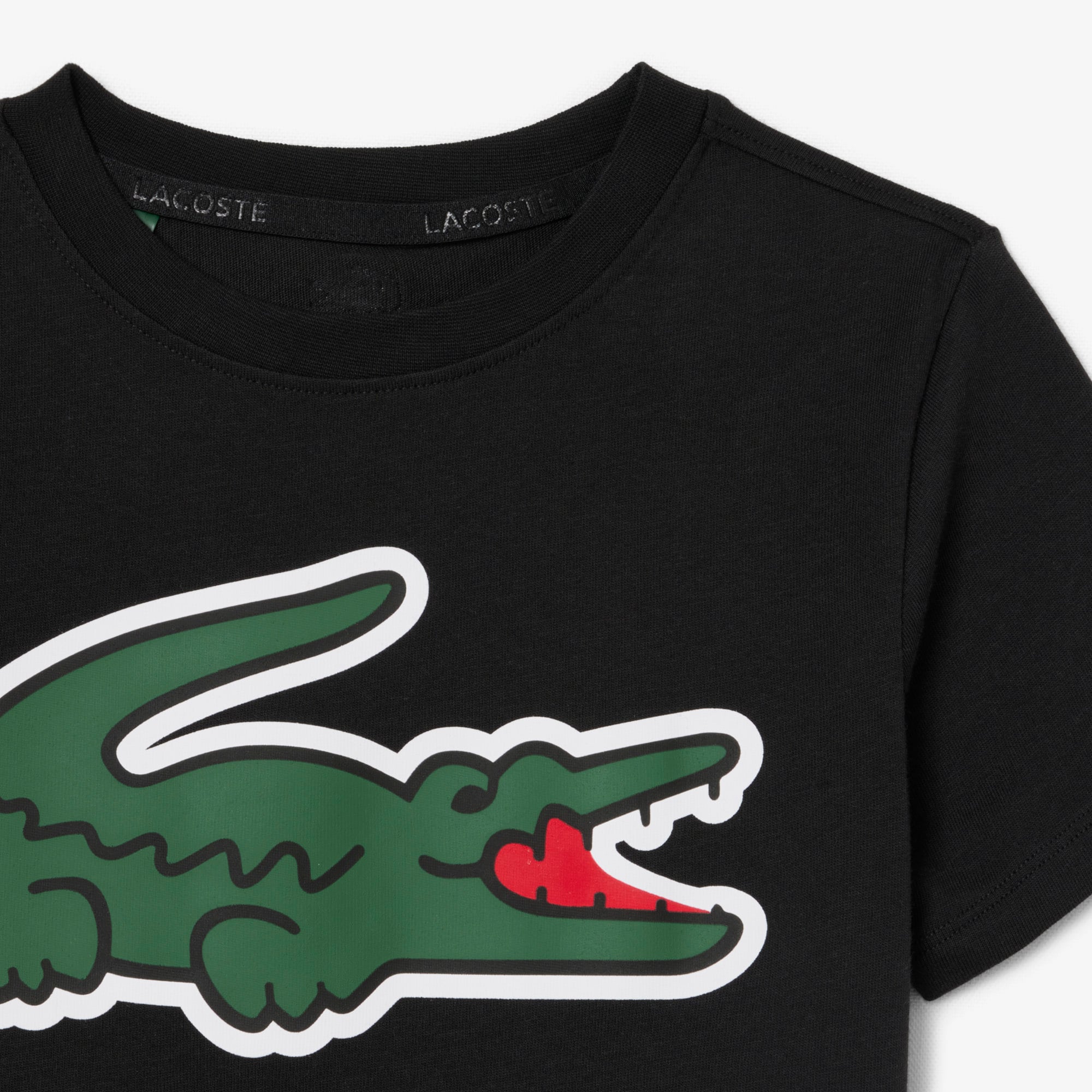 Thumbnail - Lacoste Sport-T-Shirt mit Print und Ultra Dry-Technologie - Schwarz Size 9 - 10A