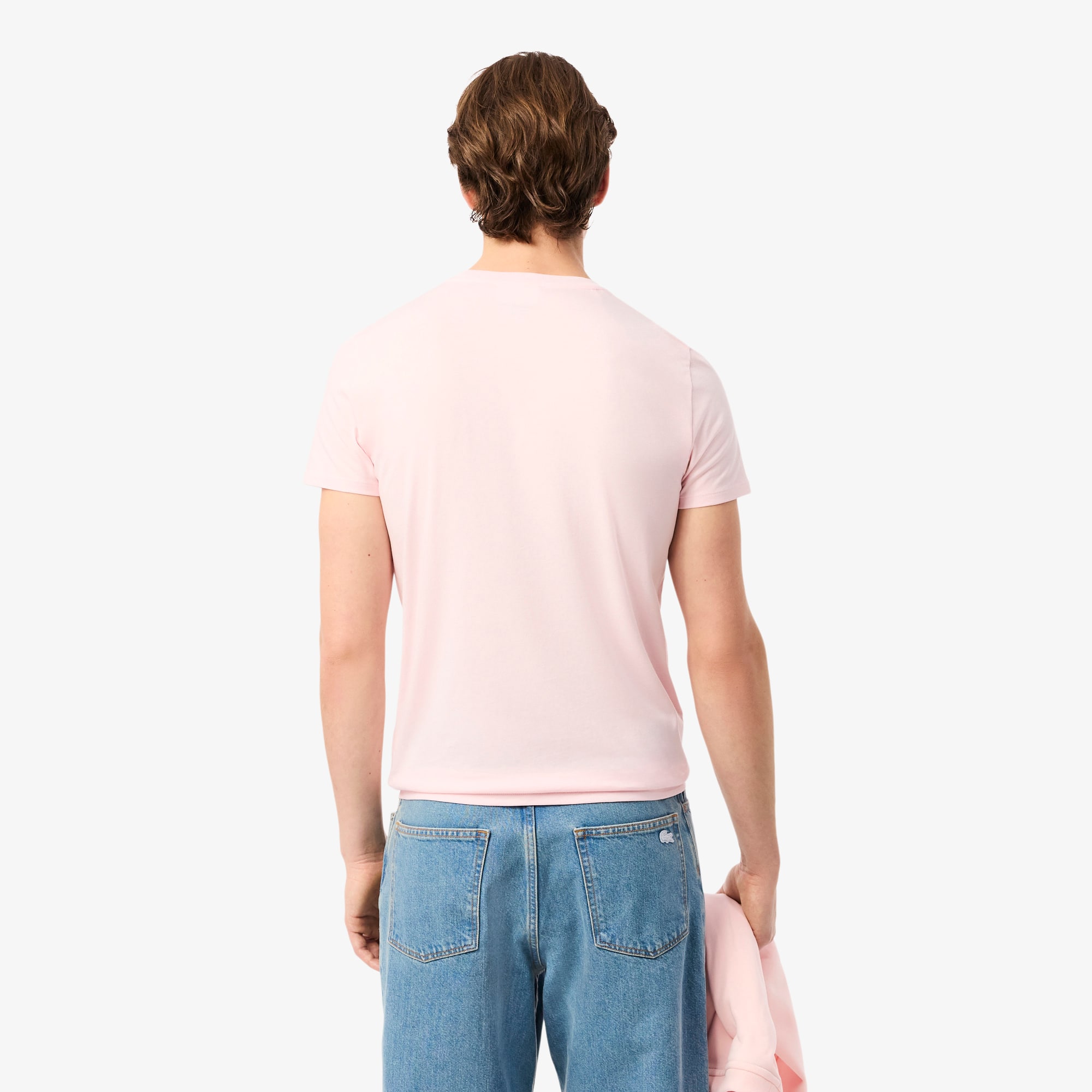 Thumbnail - Lacoste T-Shirt aus Pima-Baumwolle - Hellrosa Size XS