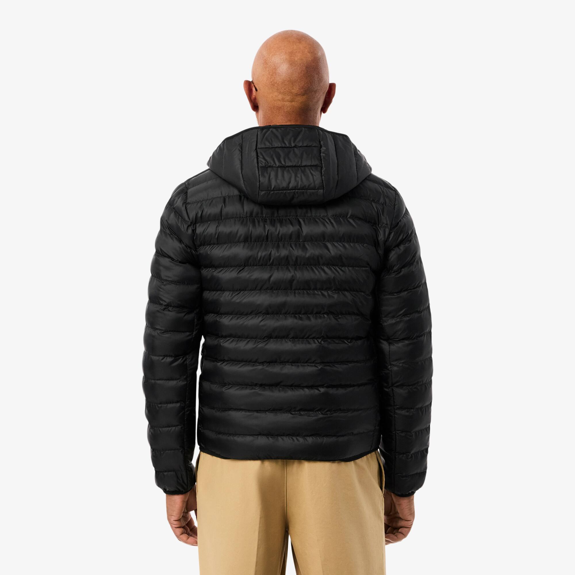 Thumbnail - Lacoste Wasserabweisende, gesteppte Puffer-Jacke - Schwarz Size 56 - L-XL