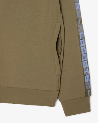 Tennis-Sweatshirt mit Rei&szlig;verschluss und Colorblock-Design