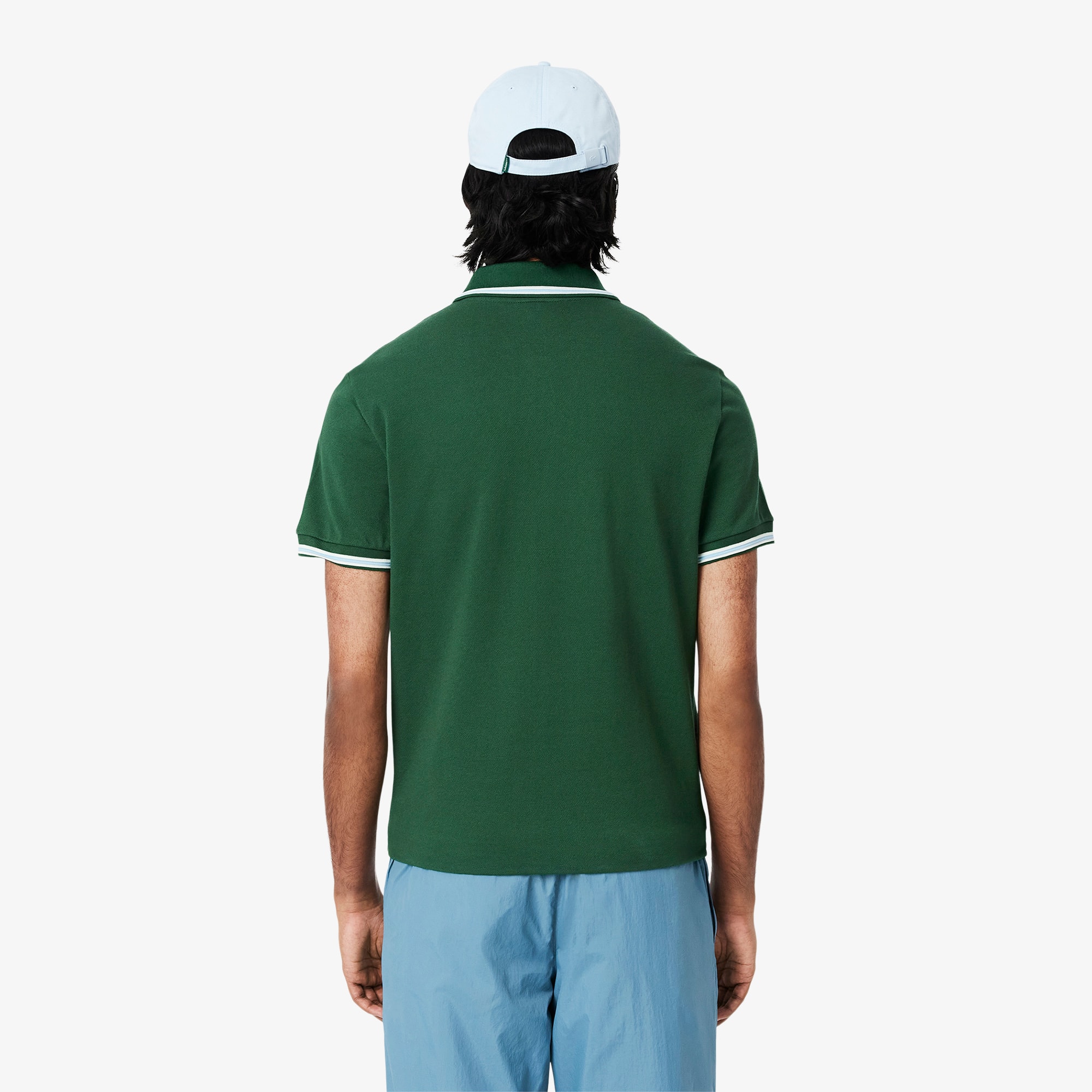 Thumbnail - Lacoste Regular Fit-Polohemd L.12.12 mit Akzent-Einfassung - Grün Size M
