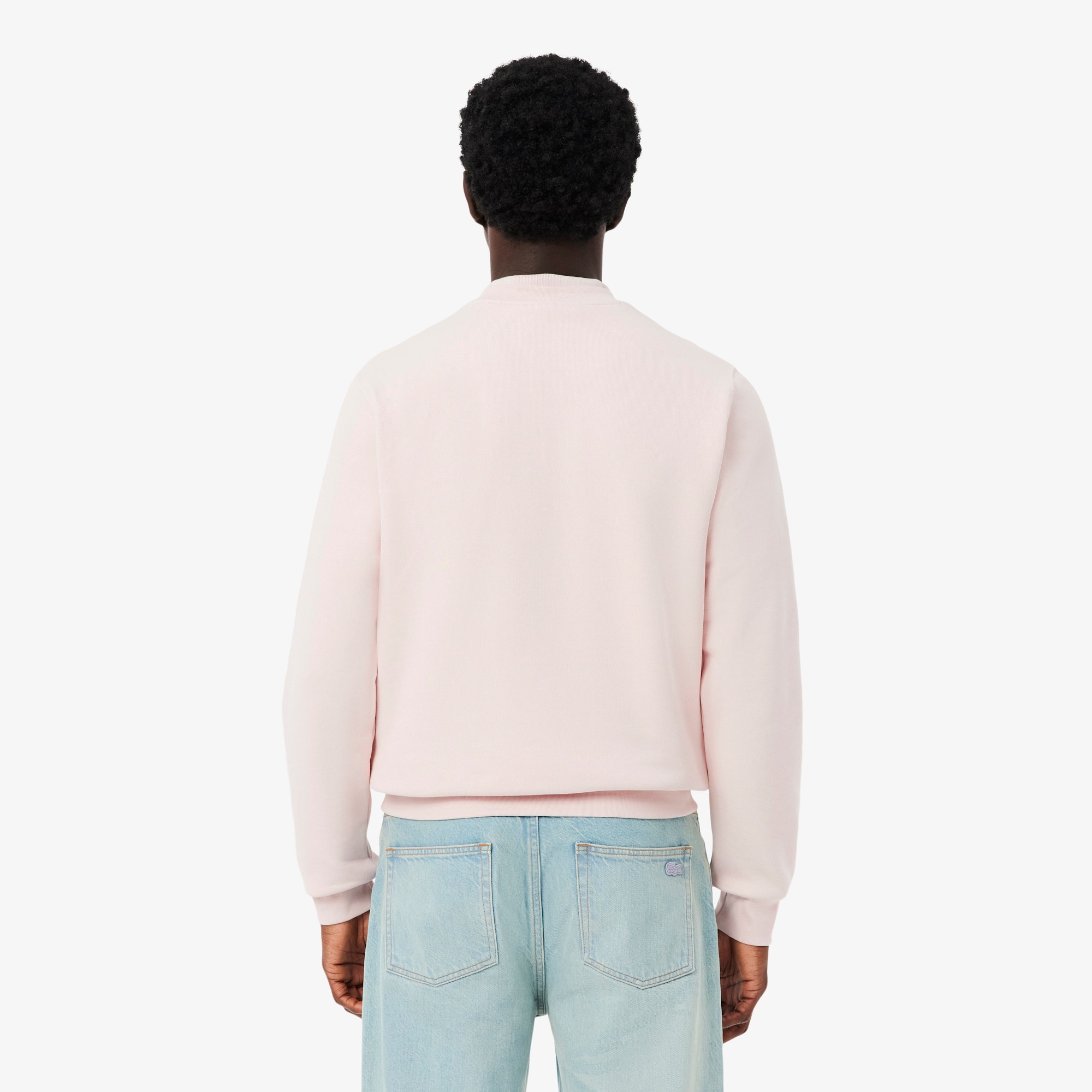 Thumbnail - Lacoste Sweatshirt aus Fleece mit Krokodil und Landschaftsmotiv - Hellrosa Size 6 - XL