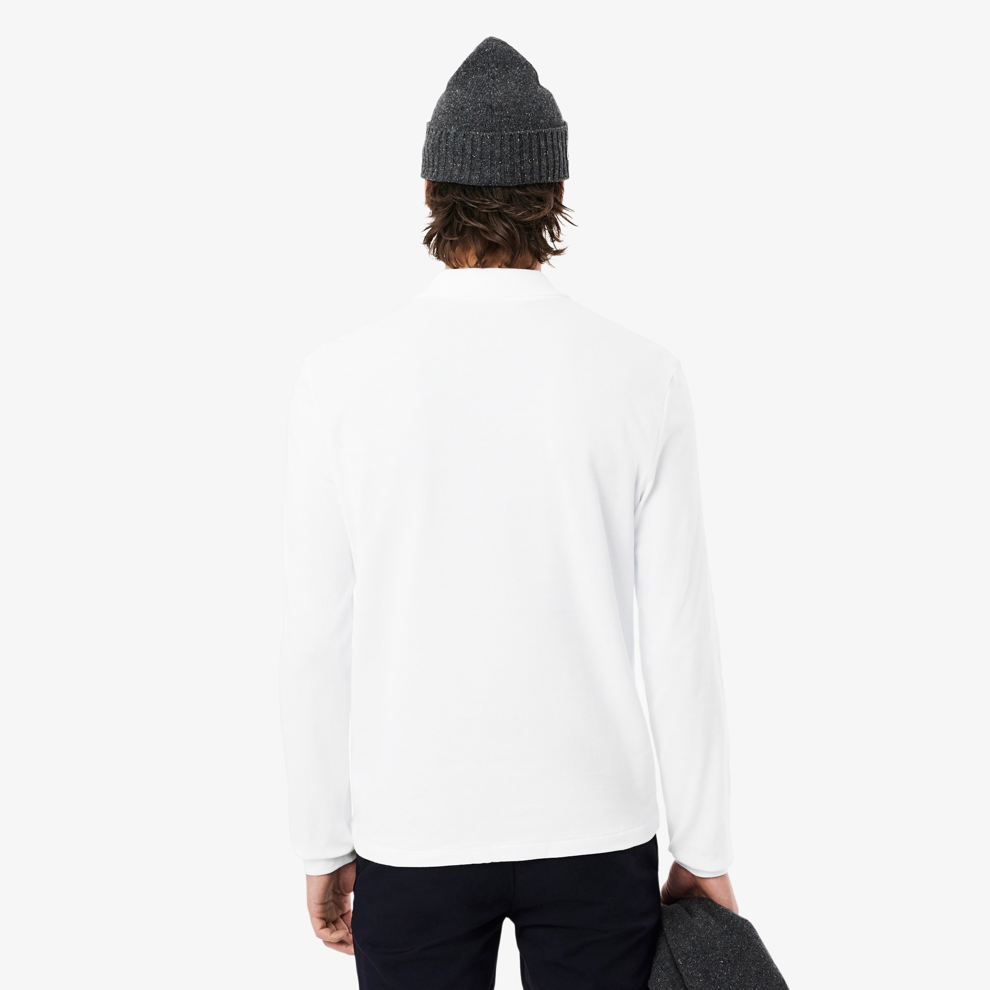 Thumbnail - Lacoste Classic Fit-Polohemd L.12.12 mit langen Ärmeln - Weiß Size L
