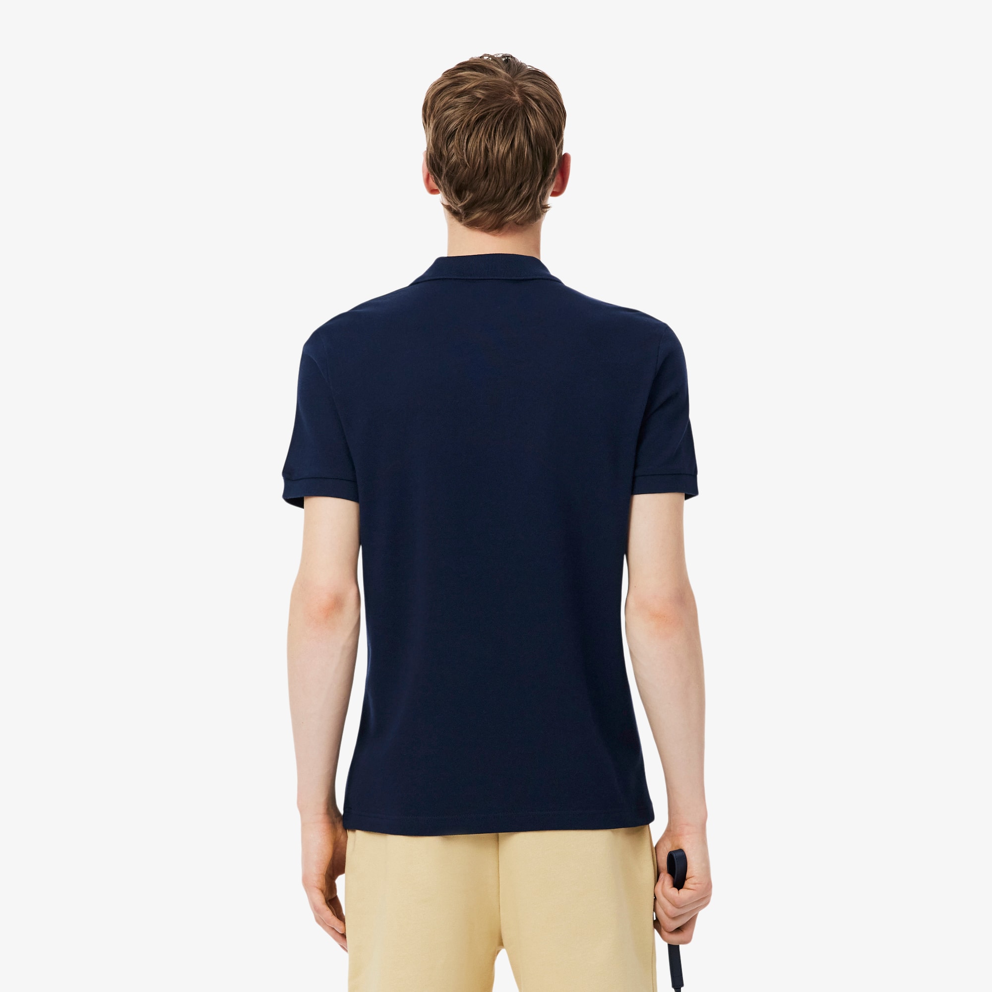 Thumbnail - Lacoste Regular Fit-Polohemd mit Logostreifen - Navy Blau Size M
