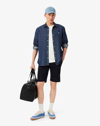 Slim Fit-Chinoshorts aus Stretch-Baumwolle