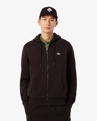 Hoodie aus Fleece mit Rei&szlig;verschluss