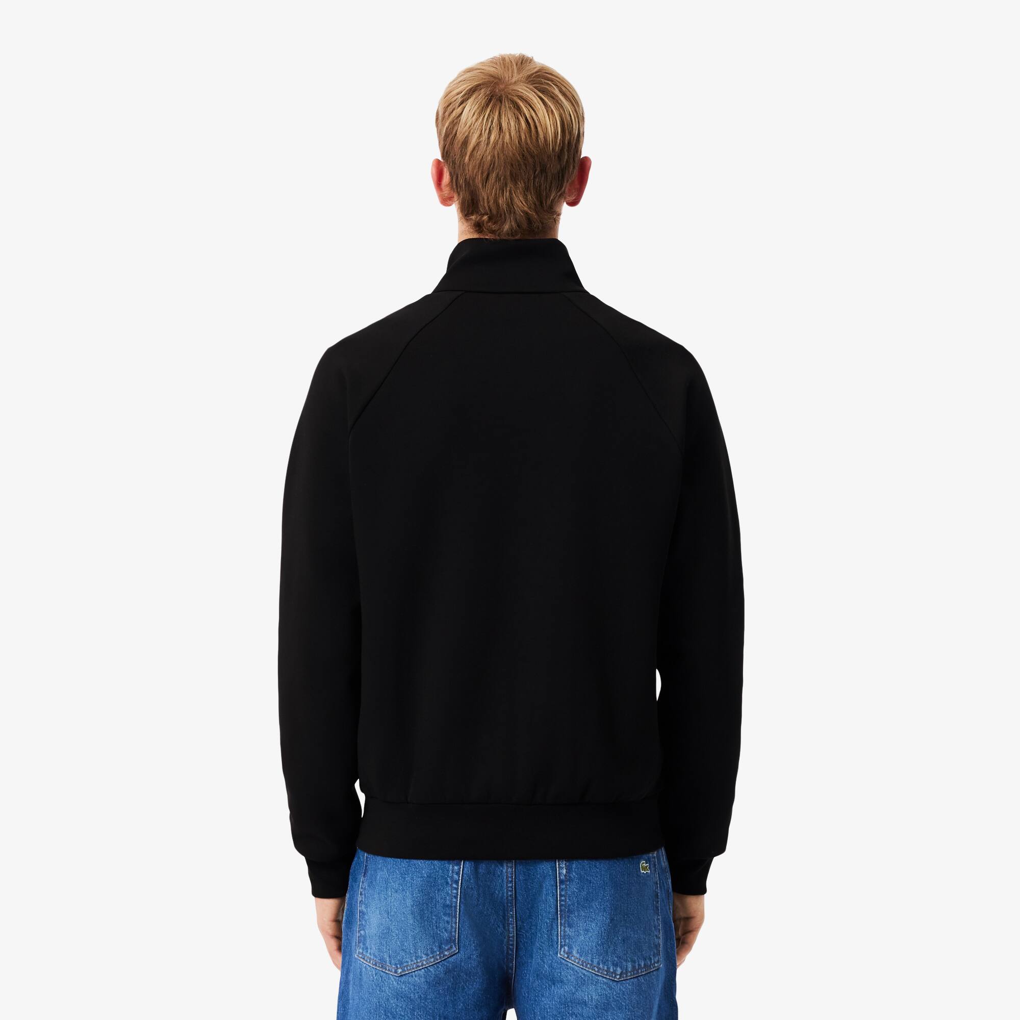 Thumbnail - Lacoste Sweatshirt aus doppelseitigem Jersey mit Reißverschluss - Schwarz Size M