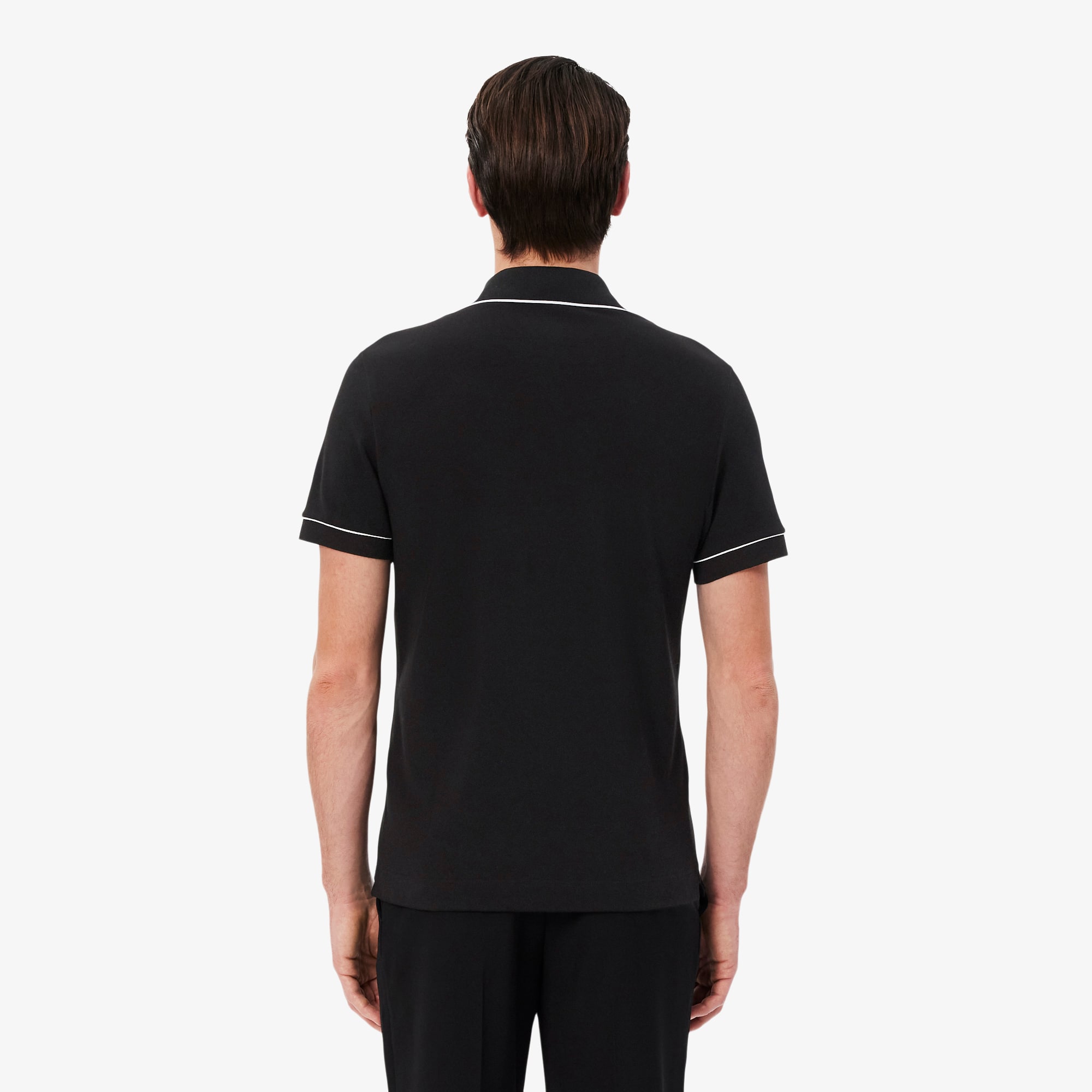 Thumbnail - Lacoste Regular Fit-Polohemd Paris aus Stretch-Piqué - Schwarz Size XS