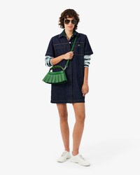 Denim-Kleid mit kurzen &Auml;rmeln