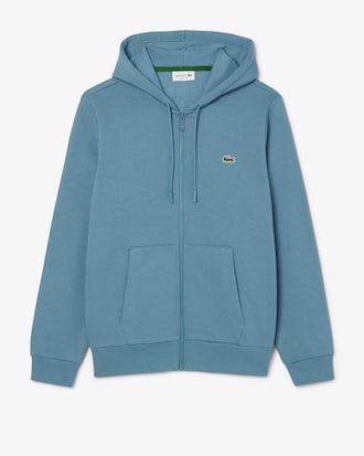 Hoodie aus Fleece mit Reißverschluss
