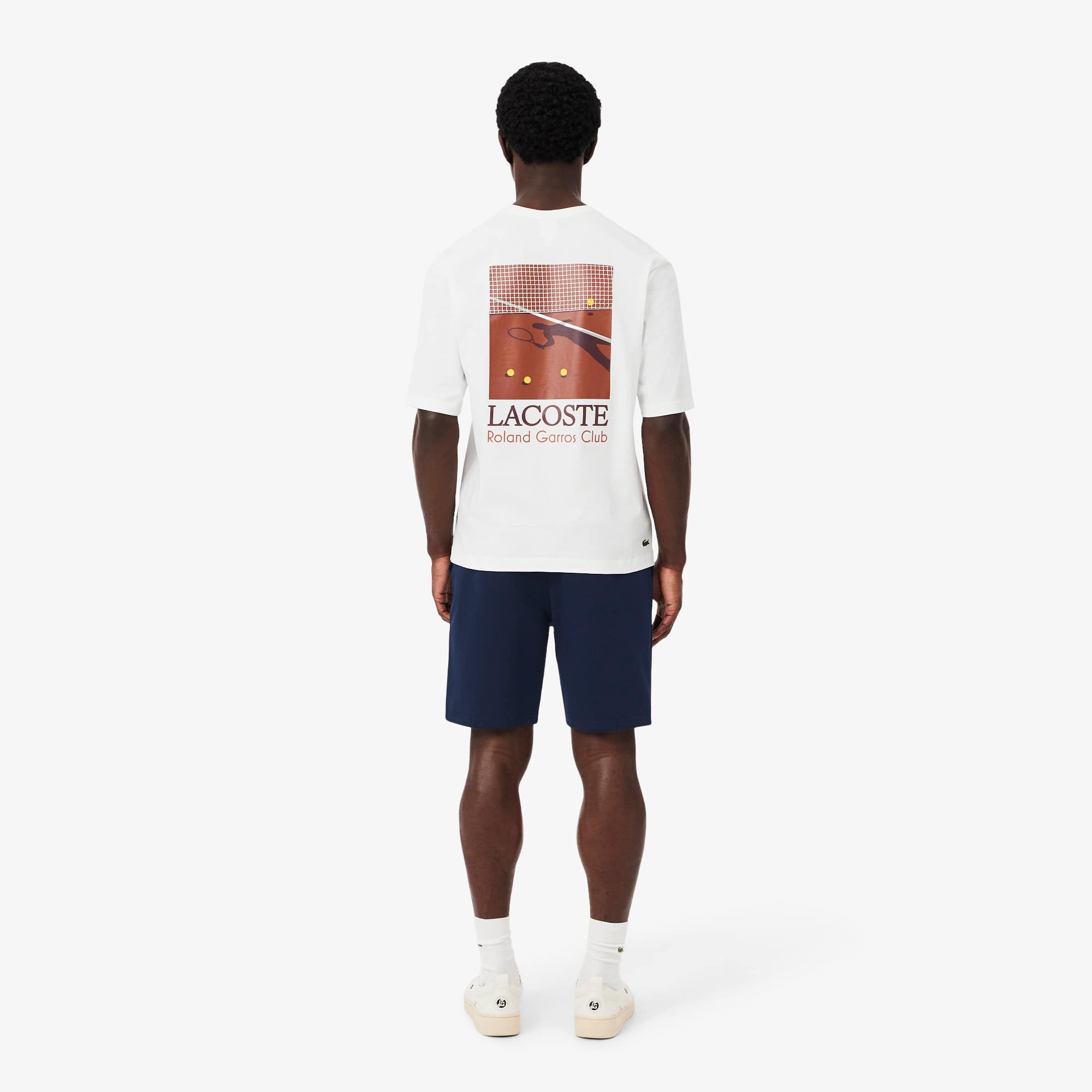 Thumbnail - Lacoste Shorts Roland-Garros Edition aus Fleece - Navy Blau Size M