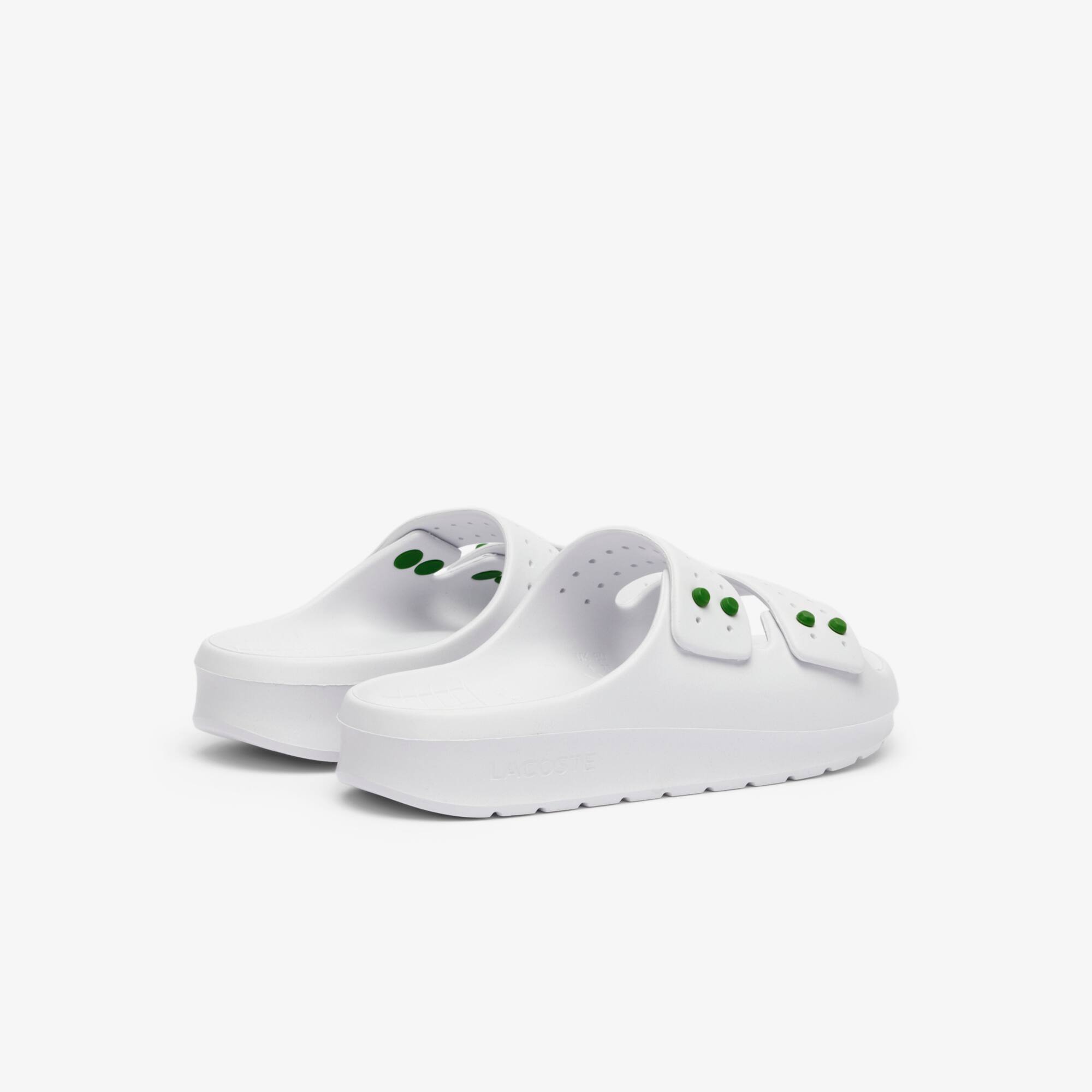 Thumbnail - Lacoste Damen-Schlappen Serve mit Riemen - WHITE/GREEN Size 37