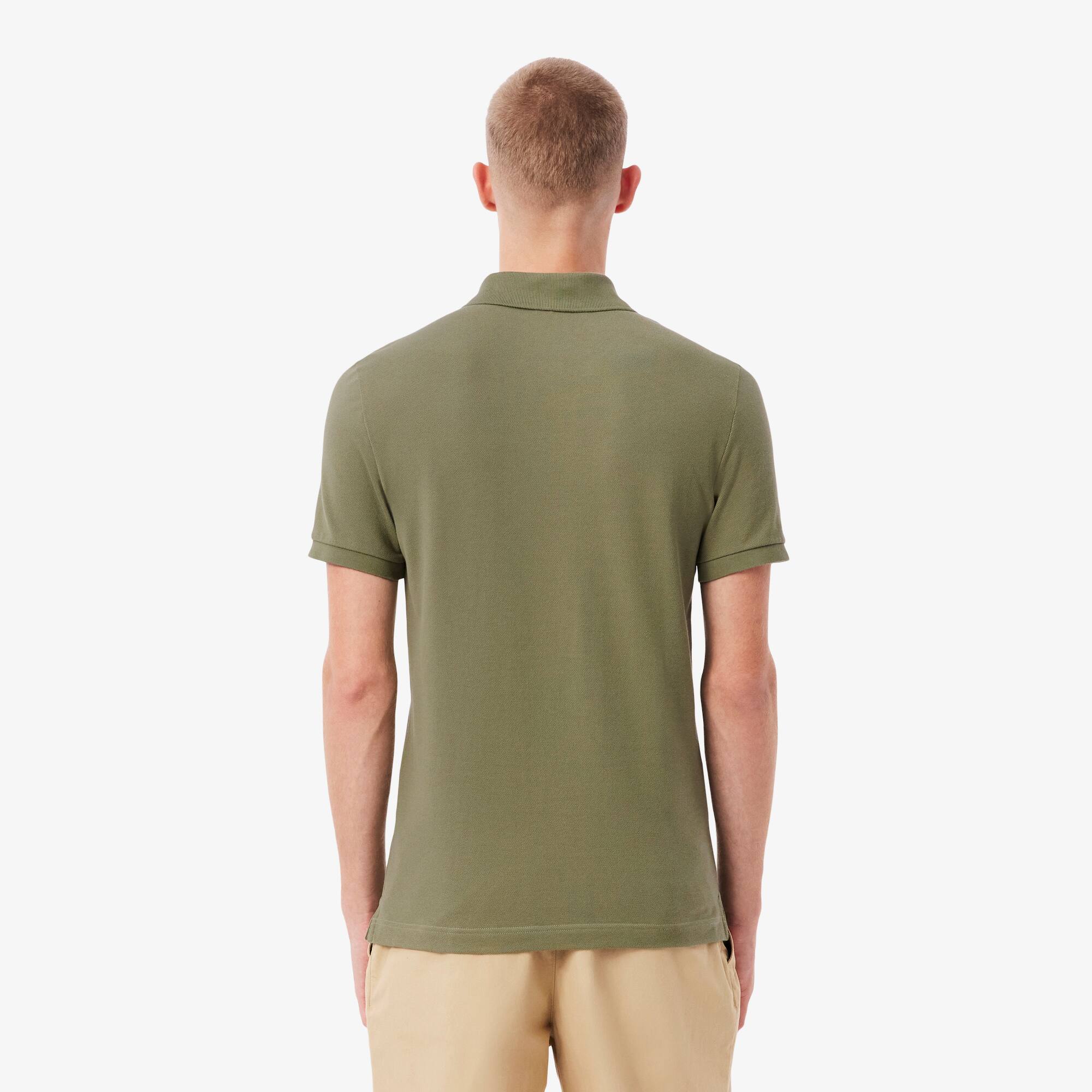 Thumbnail - Lacoste Slim Fit-Polohemd L.12.12 aus Piqué - Khaki Grün Size L
