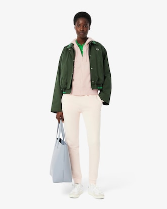 Hoodie aus Fleece mit Reißverschluss