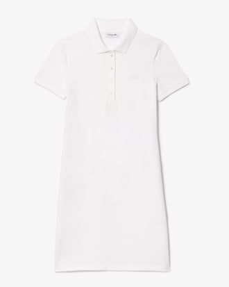 Slim Fit-Polokleid aus dehnbarem Mini Piqué