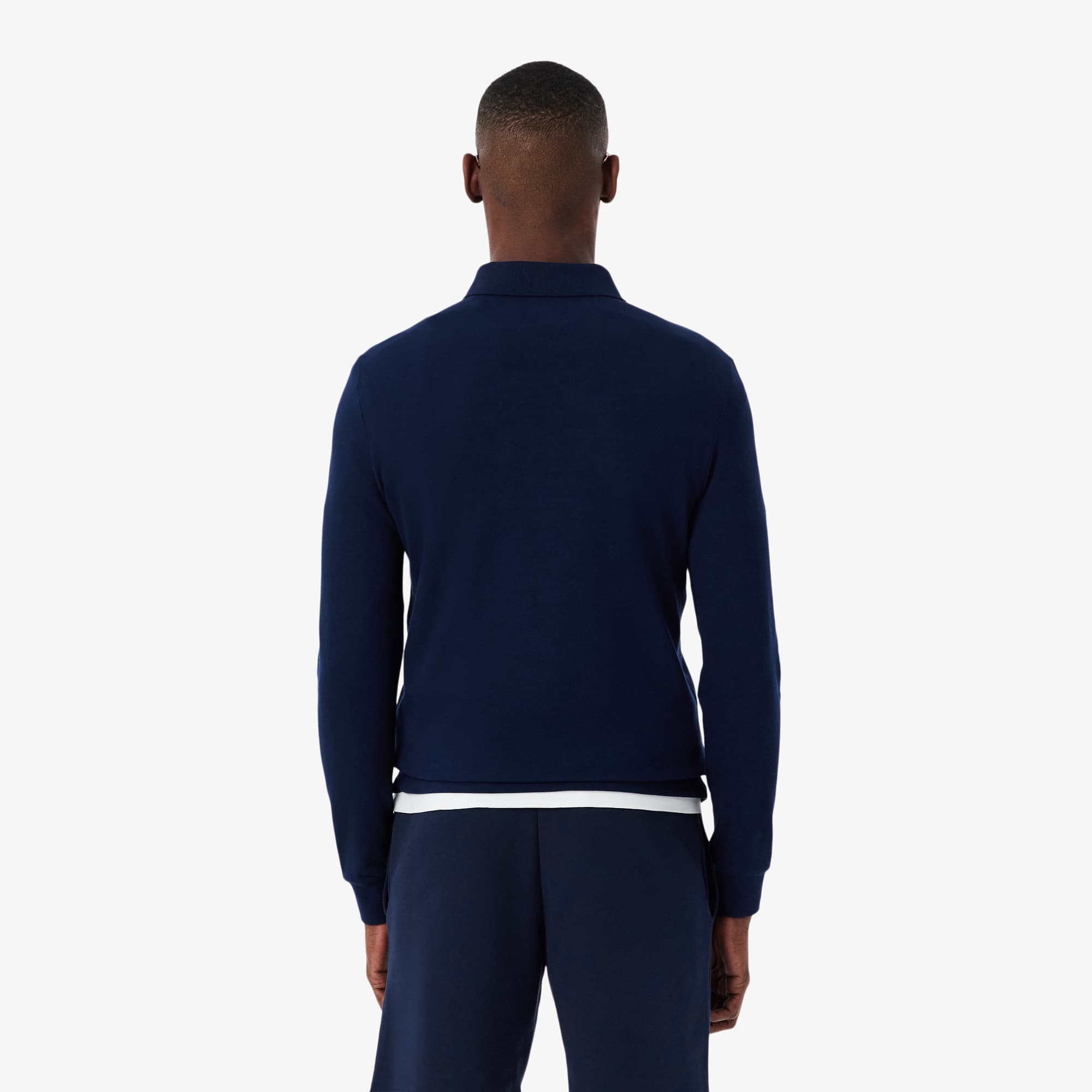 Thumbnail - Lacoste Regular Fit-Polohemd Paris aus Stretch-Piqué - Navy Blau Size S