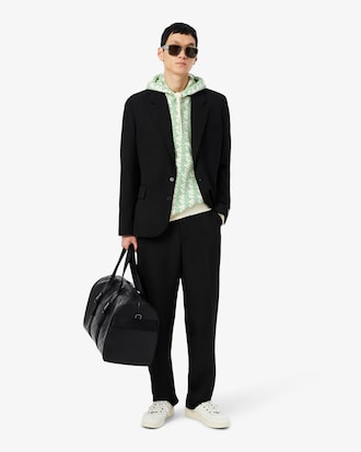 Fleece-Hoodie mit Monogramm