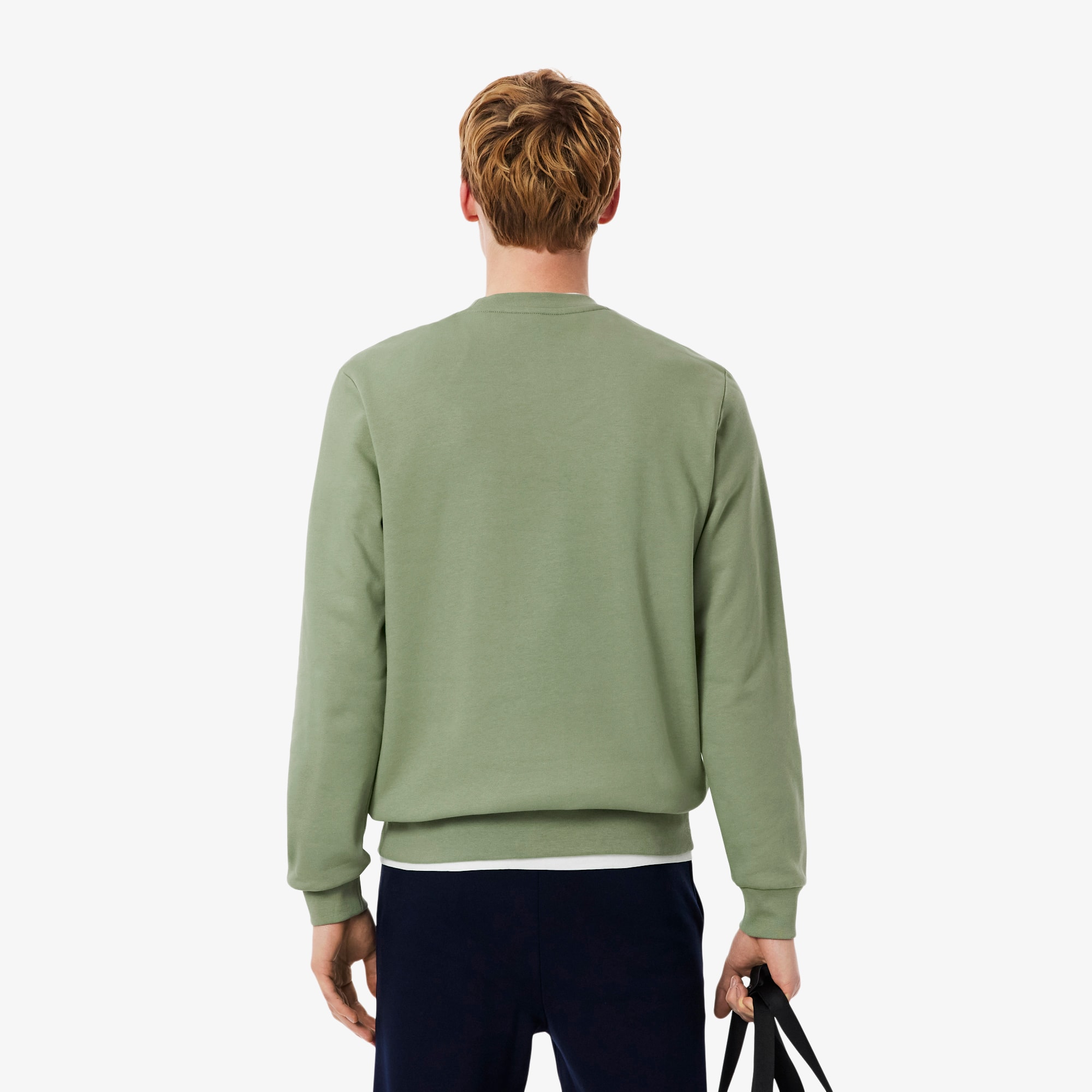 Thumbnail - Lacoste Sweatshirt aus Fleece mit Rundhalsausschnitt - Grün Size L