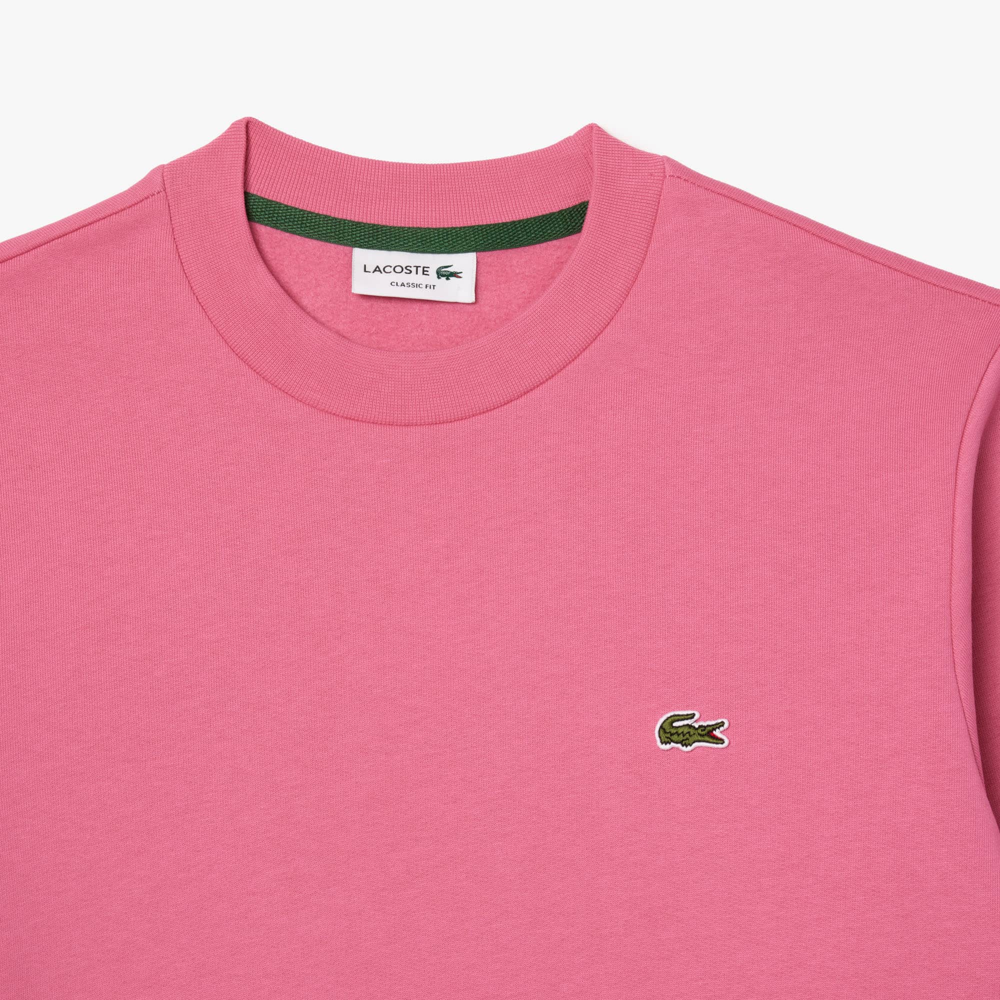 Thumbnail - Lacoste Sweatshirt aus Fleece mit Rundhalsausschnitt - Reseda Rosa Size M