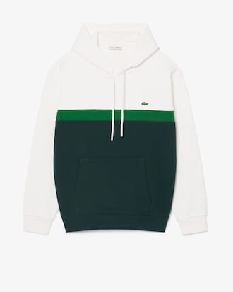 Hoodie aus Fleece mit Colorblock-Design