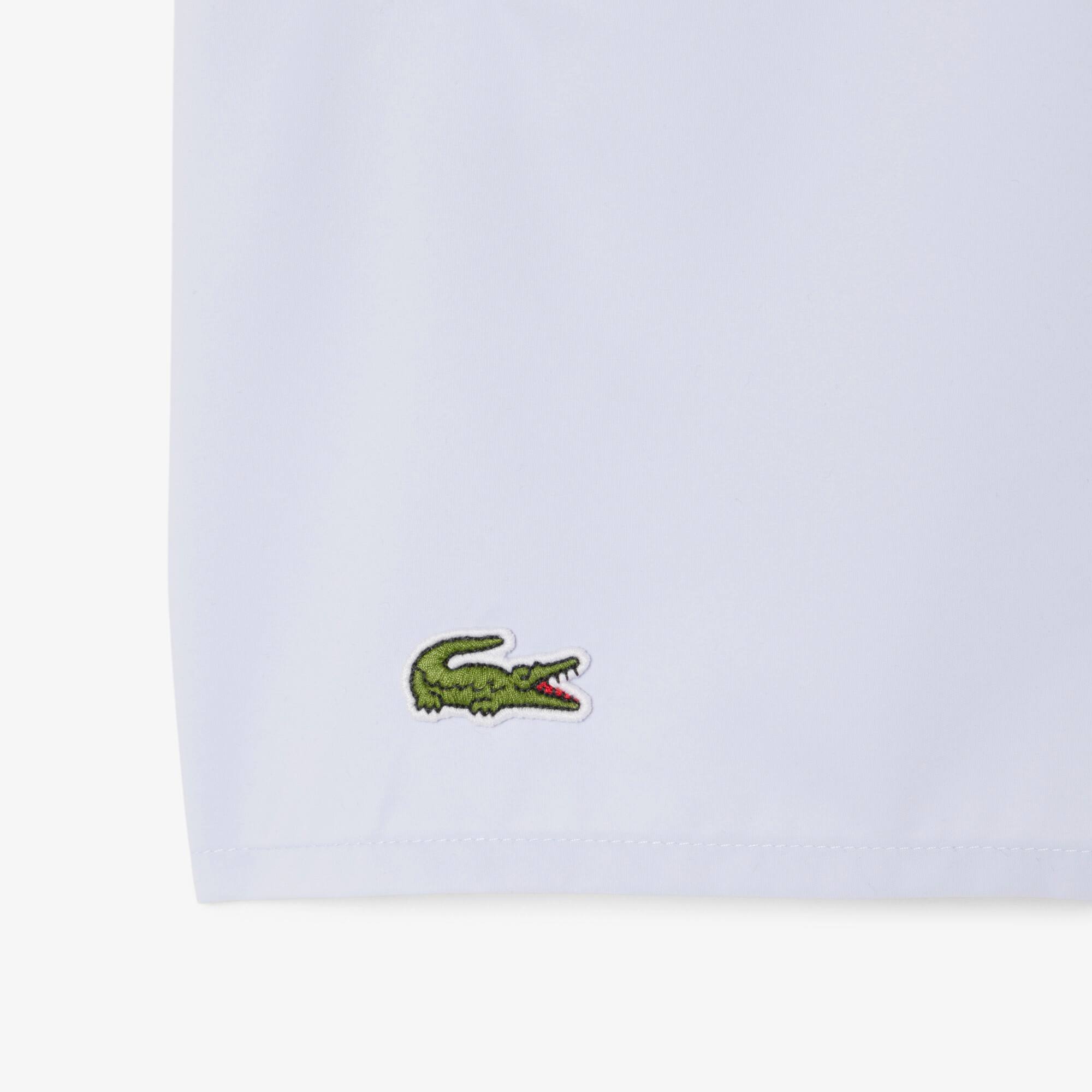 Thumbnail - Lacoste Schnell trocknende Badehose - Hellblau / Grün Size L