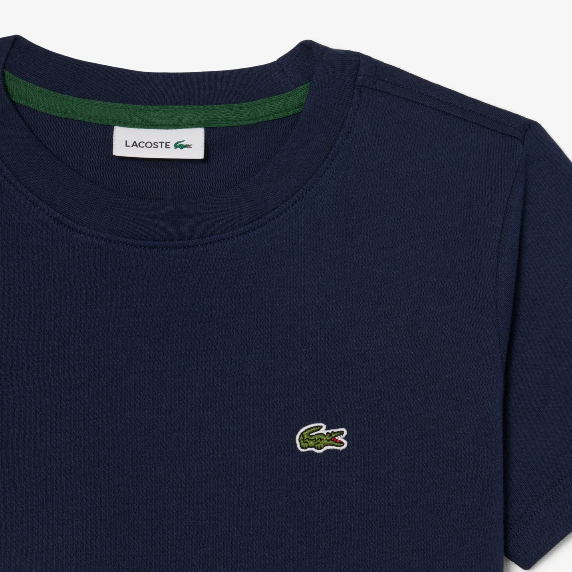 Thumbnail - Lacoste Unisex T-Shirt aus Baumwolle - Navy Blau Size 11 - 14A