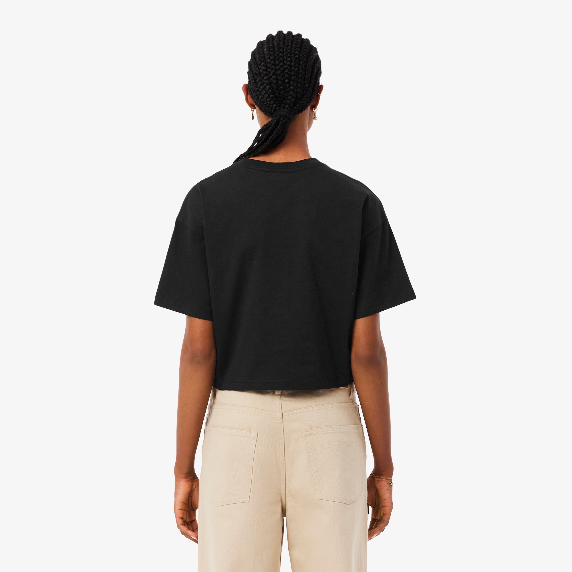 Thumbnail - Lacoste Lässiges T-Shirt aus Baumwolljersey - Schwarz Size 46