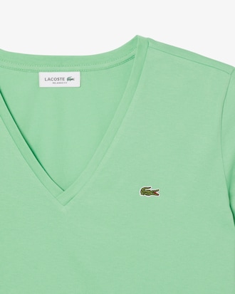 Relaxed Fit-T-Shirt aus weicher Baumwolle mit V-Ausschnitt