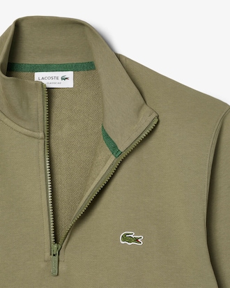 Fleece-Sweatshirt mit Reißverschluss und hohem Kragen