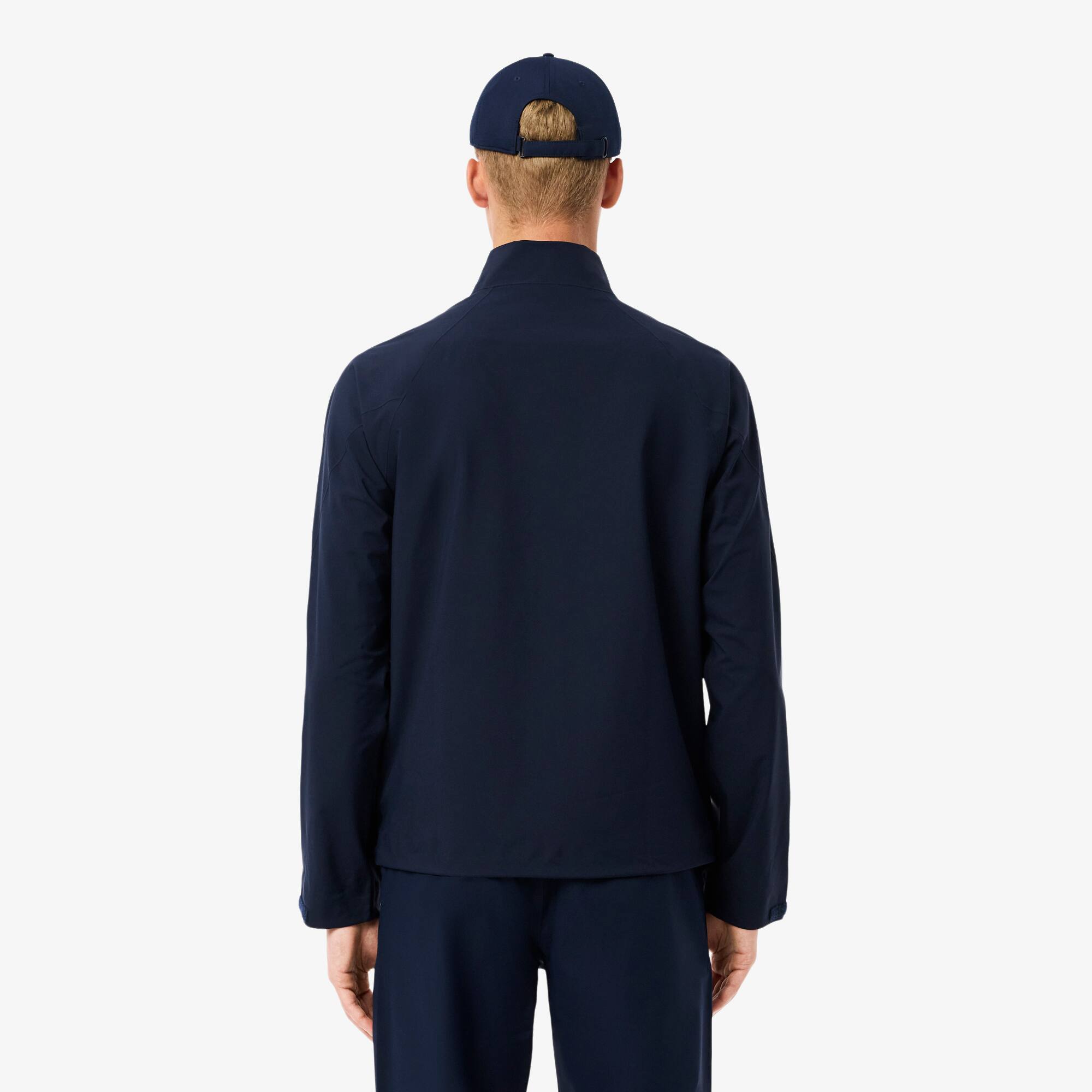 Thumbnail - Lacoste Wasserabweisende, dehnbare Golfwindjacke - Navy Blau Size 60 - XL-XXL