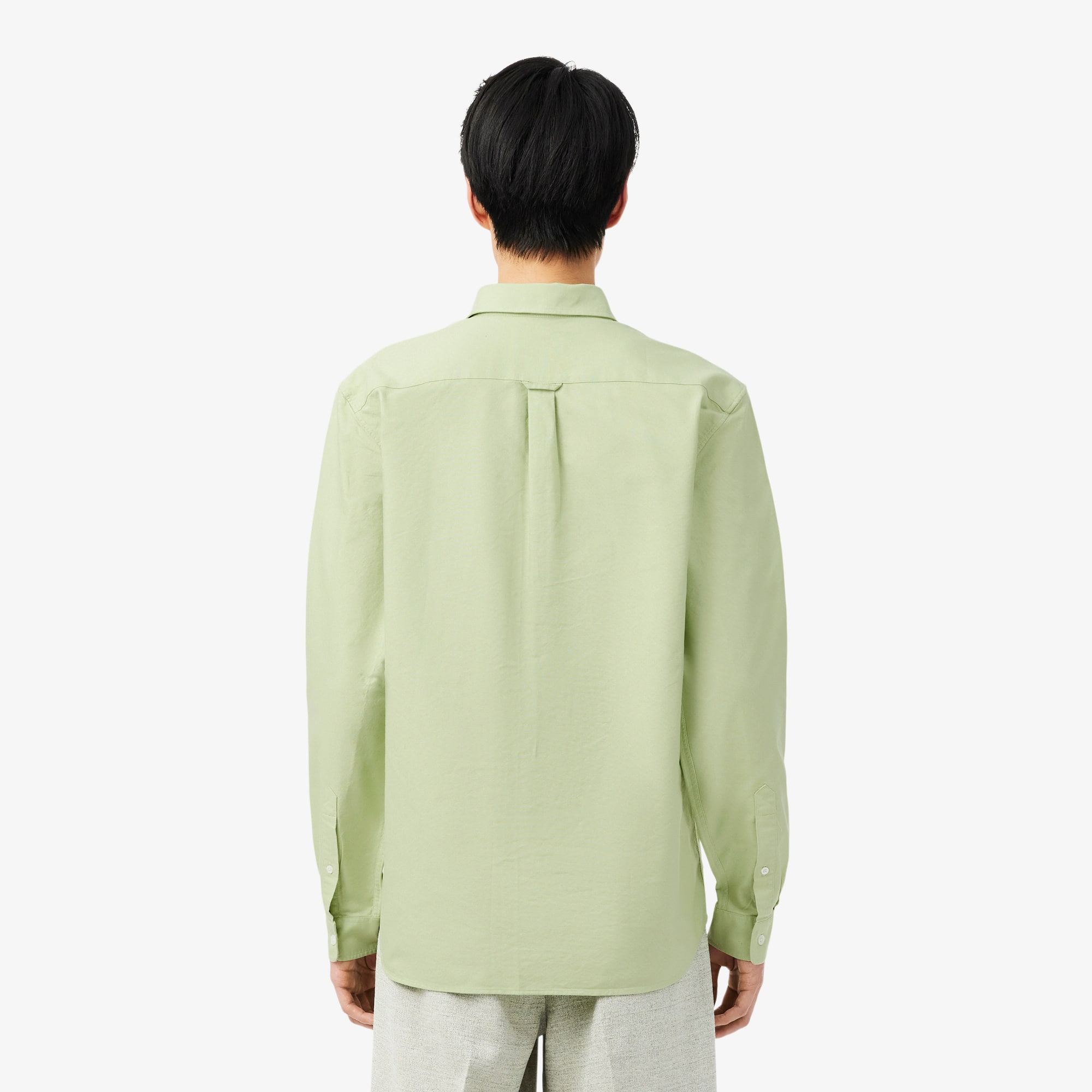 Thumbnail - Lacoste Regular Fit-Hemd aus Baumwoll-Oxford - Vert Size 41