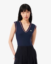 Slim Fit-Body aus Baumwolle mit freiem Rücken
