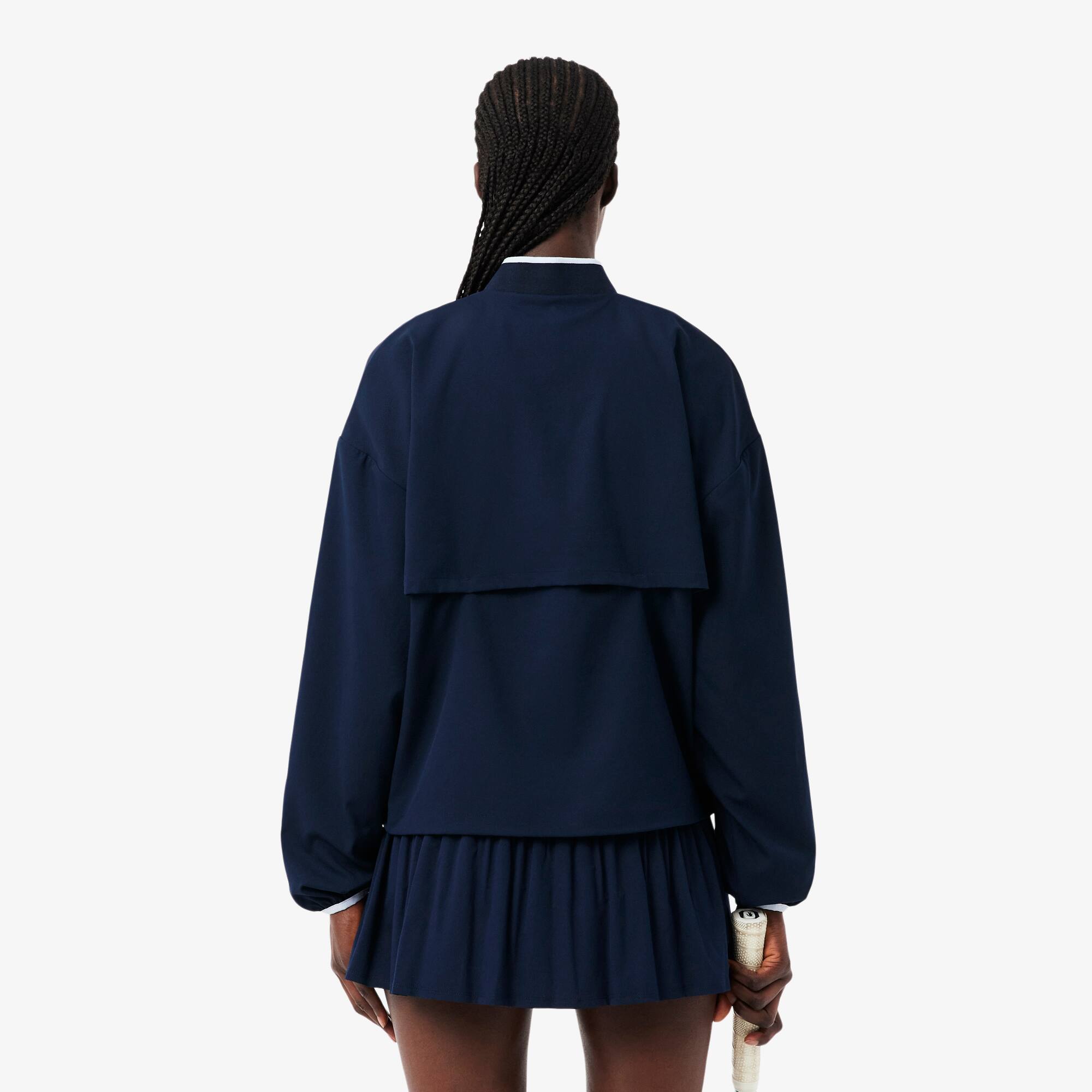 Thumbnail - Lacoste Wasserabweisende Tennis-Trainingsjacke - Navy Blau Size 36