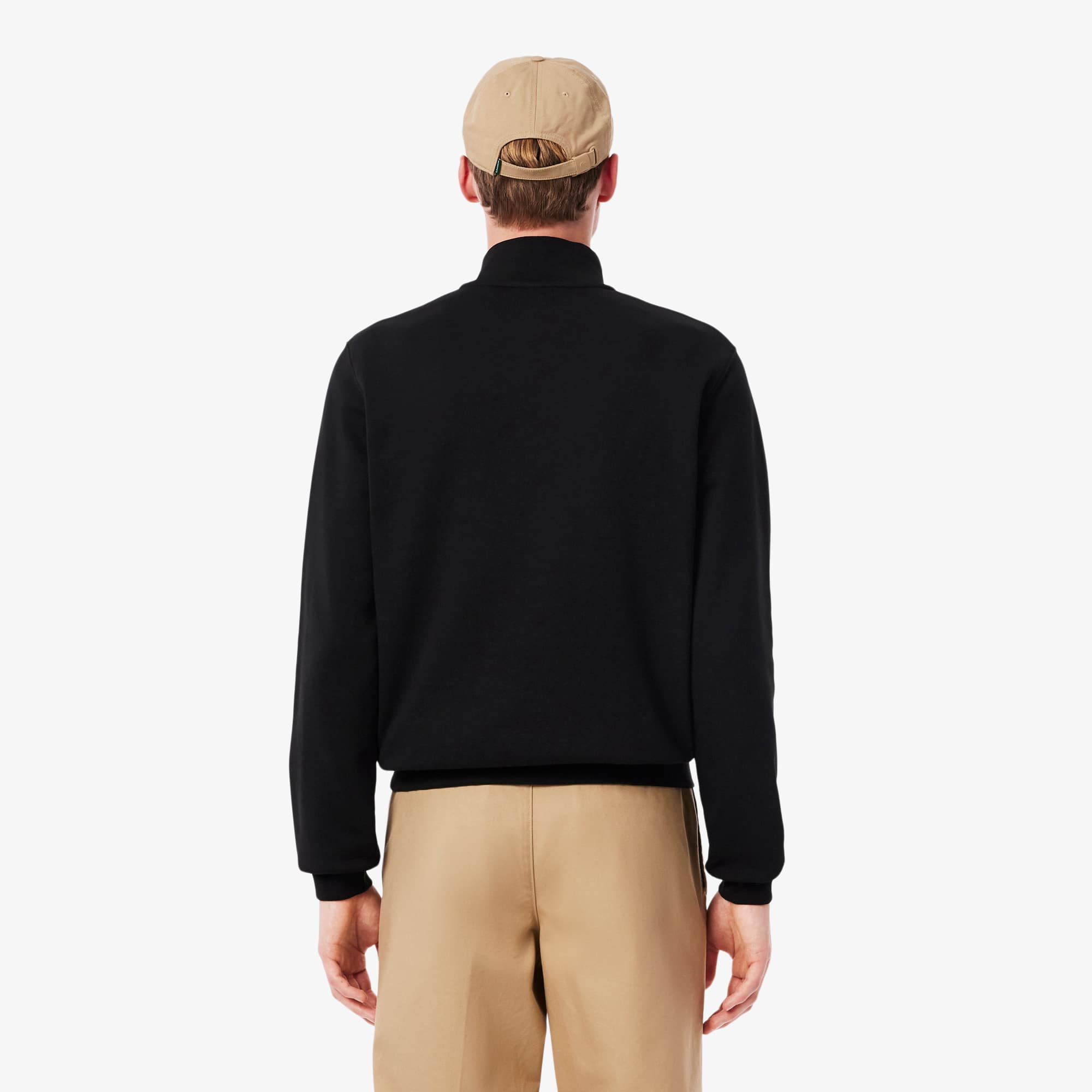 Thumbnail - Lacoste Fleece-Sweatshirt mit Reißverschluss und hohem Kragen - Schwarz Size M