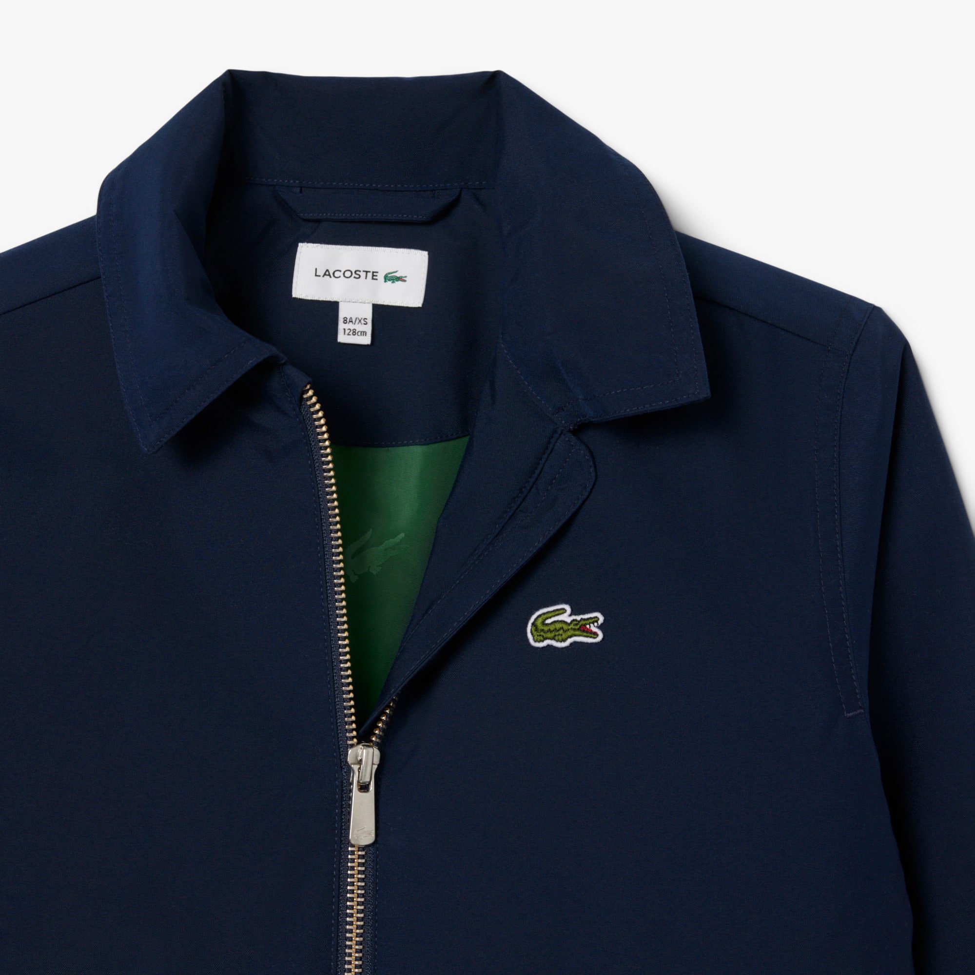 Thumbnail - Lacoste Wasserabweisende Harrington-Jacke aus Twill - Navy Blau Size 12 - 16A
