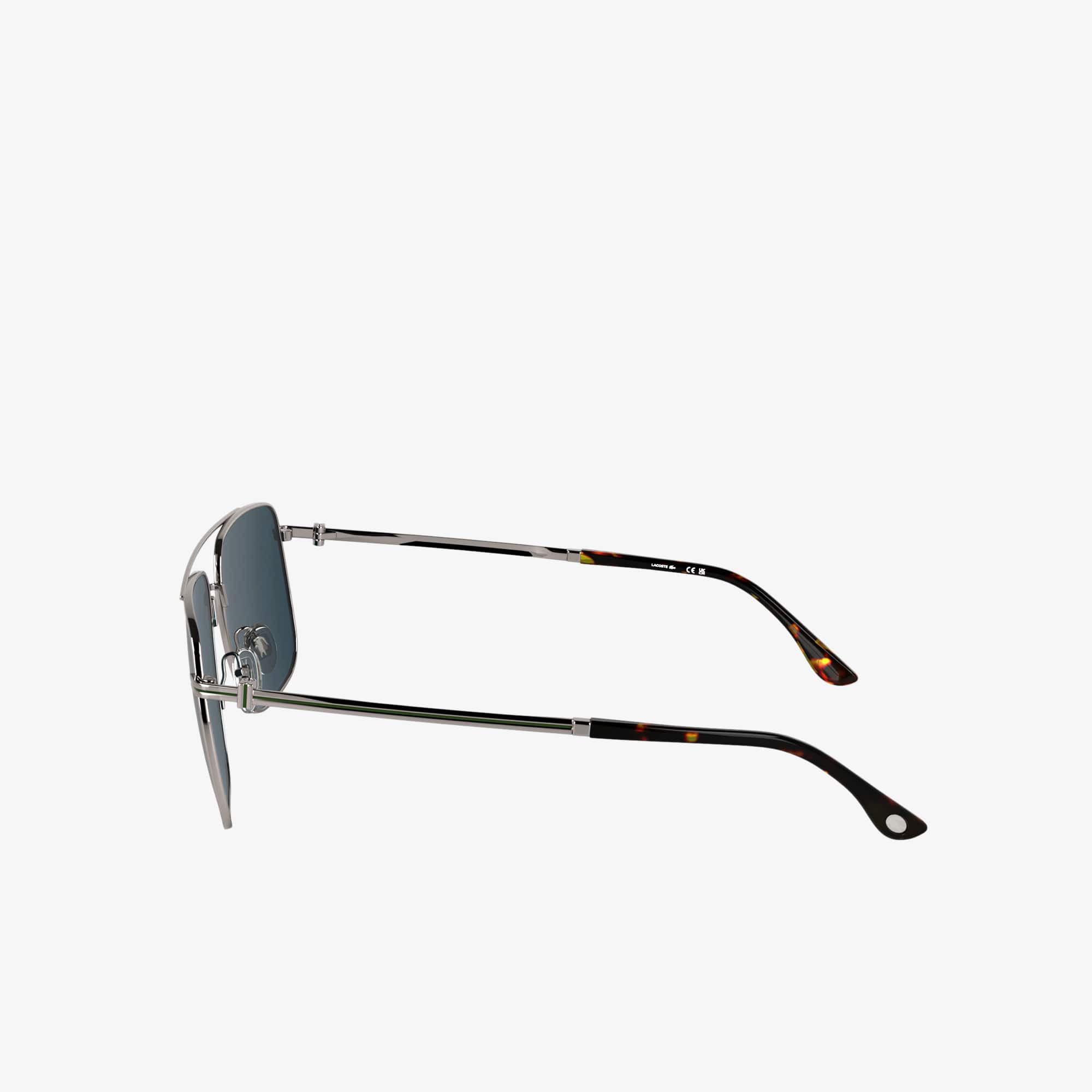 Thumbnail - Lacoste Metall-Pilotenbrille The Line - TRANSPARENT LIGHT GREY Size One Size