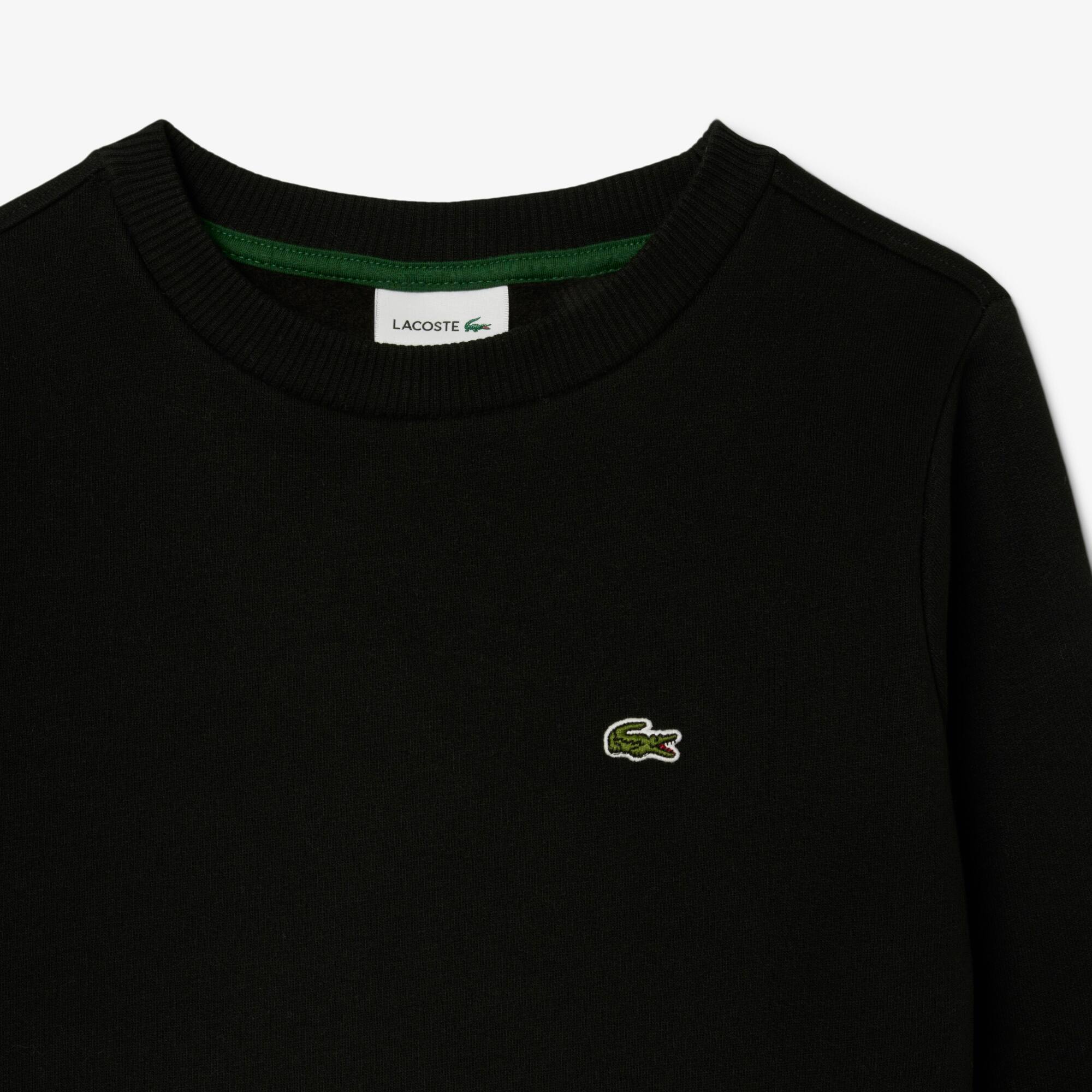Thumbnail - Lacoste Unisex-Sweatshirt aus Fleece mit Rundhalsausschnitt - Schwarz Size 11 - 14A