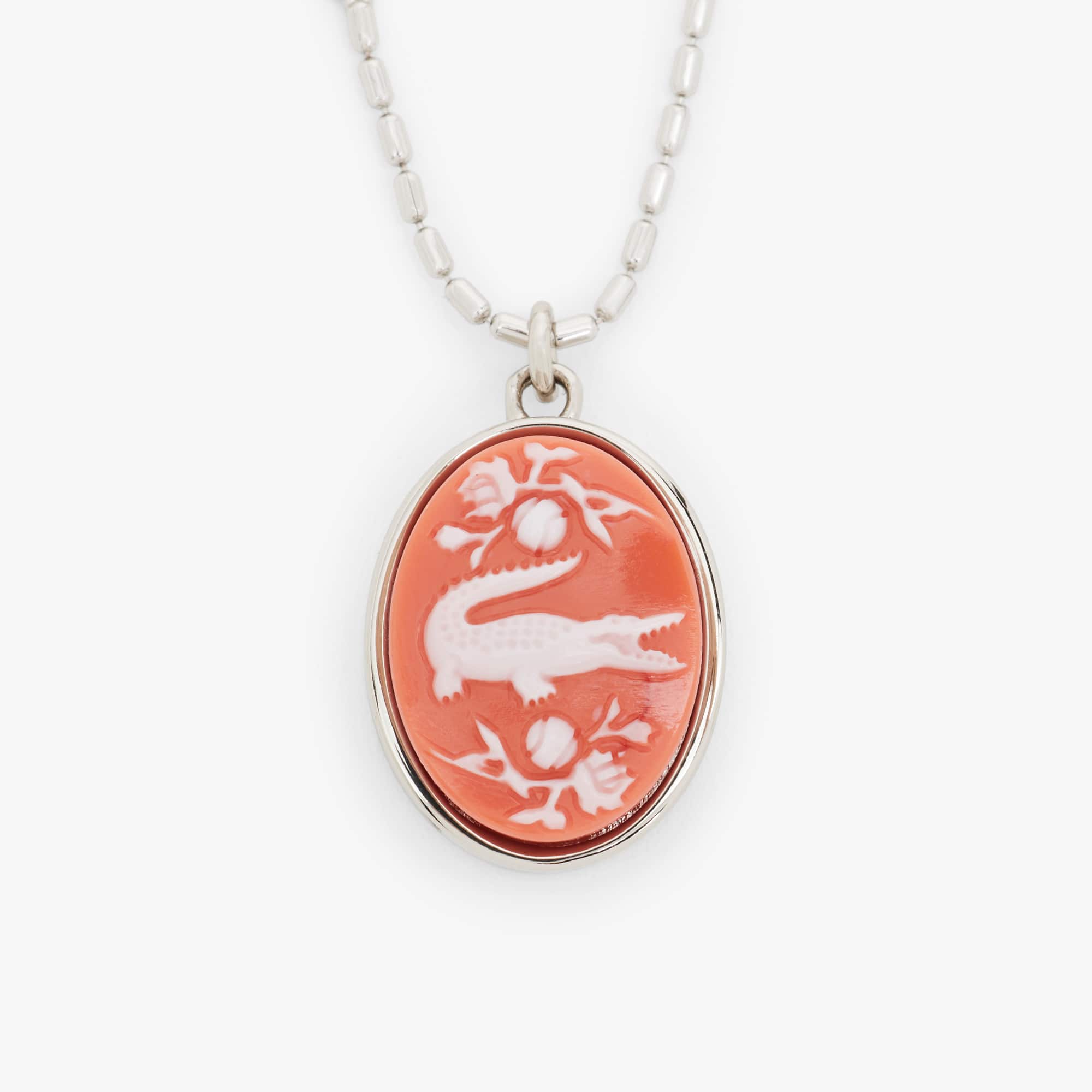 Thumbnail - Lacoste Charm-Halskette Runway - Terre-battue Size One Size