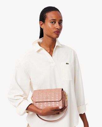 Schultertasche Maheki aus gepr&auml;gtem Leder
