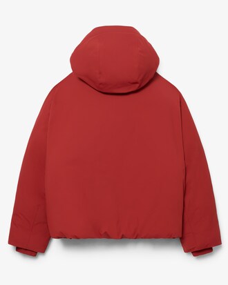 Runway Steppjacke mit hohem Kragen und Kapuze