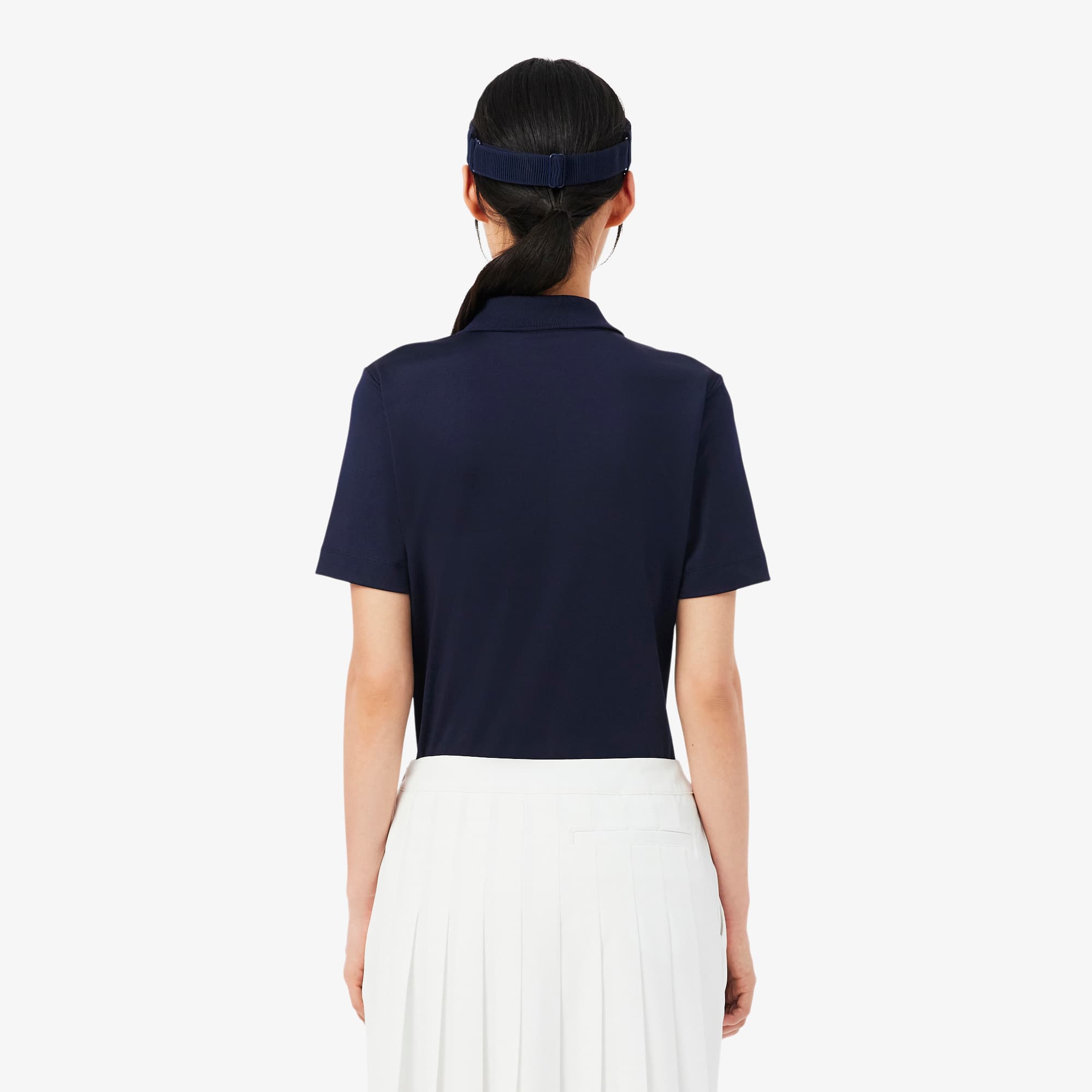 Thumbnail - Lacoste Golf-Polohemd aus Stretchmaterial mit UV-Schutz, Slim Fit - Navy Blau Size 44