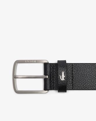 G&uuml;rtel aus genarbtem Leder