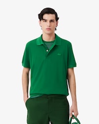 Classic Fit-Polohemd Runway mit Piqu&eacute; aus Seide