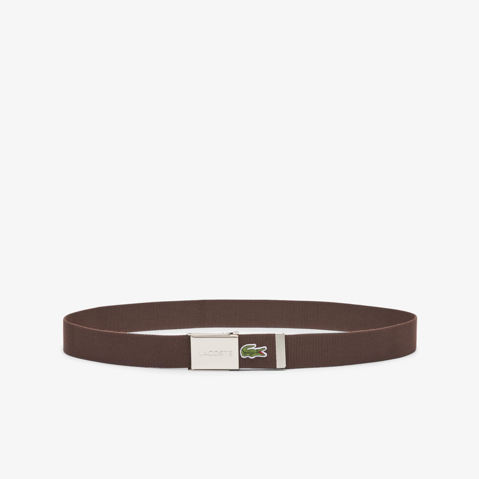 Thumbnail - Lacoste Gürtel L.12.12 Concept French Made - DARK BROWN Size 100 cm