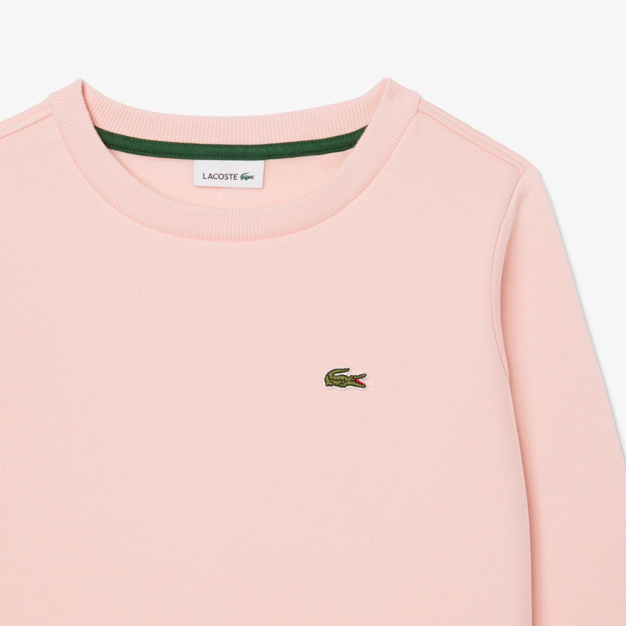 Thumbnail - Lacoste Unisex-Sweatshirt aus Fleece mit Rundhalsausschnitt - Hellrosa Size 8 - 8A