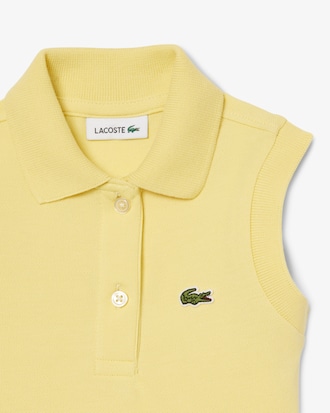 &Auml;rmelloses Kleid aus Stretch-Piqu&eacute;